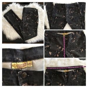 Princess Vera Wang Black and Brown Painter Jeans
